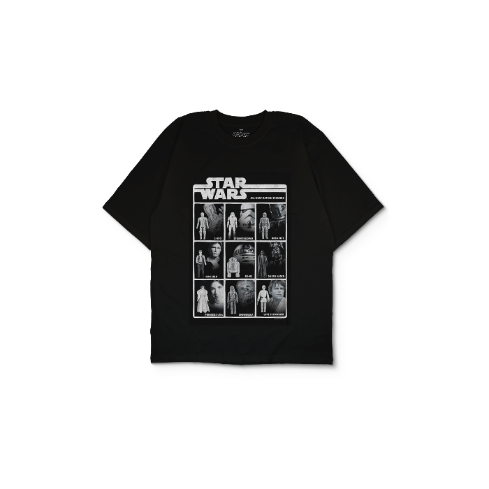 Kendin Tasarla Siyah Oversize Tişört