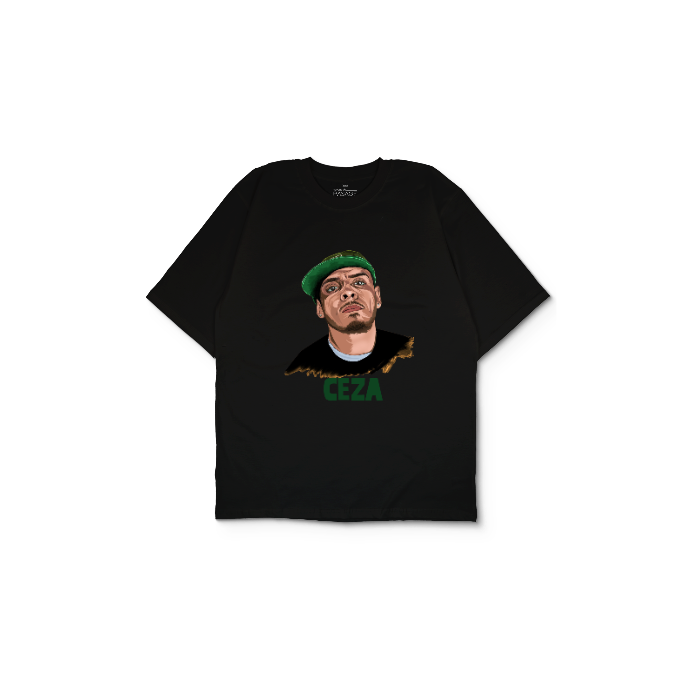 Kendin Tasarla Siyah Oversize Tişört