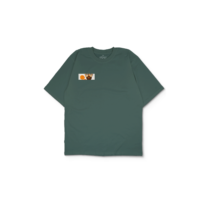 Kendin Tasarla Yeşil Oversize Tişört