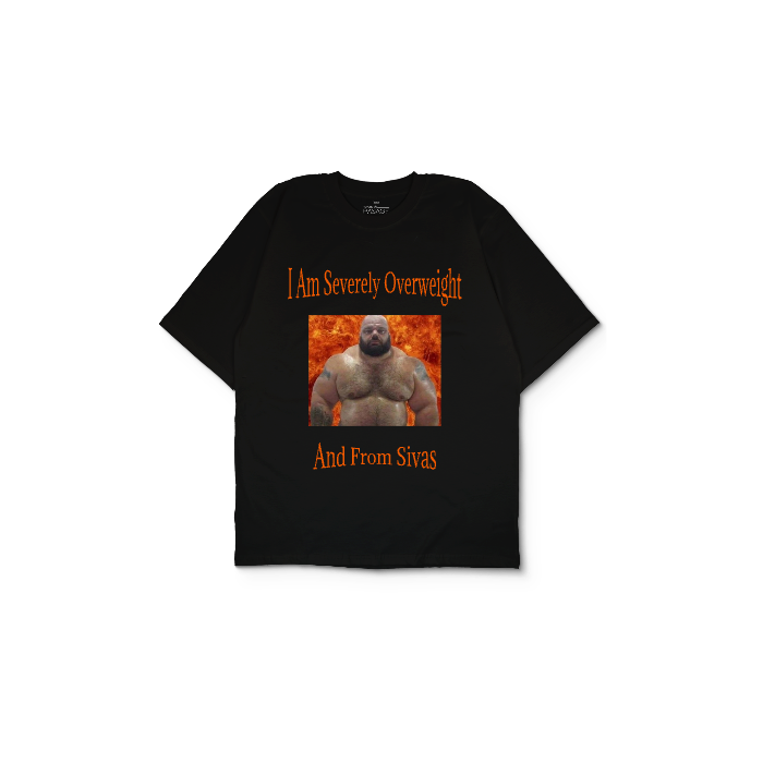 Kendin Tasarla Siyah Oversize Tişört