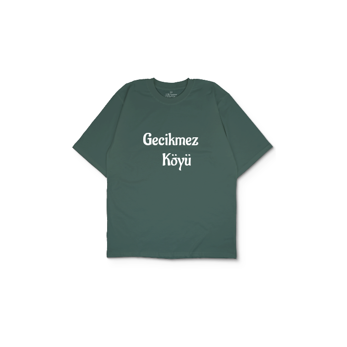 Kendin Tasarla Yeşil Oversize Tişört