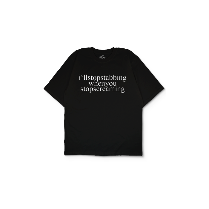 Kendin Tasarla Siyah Oversize Tişört