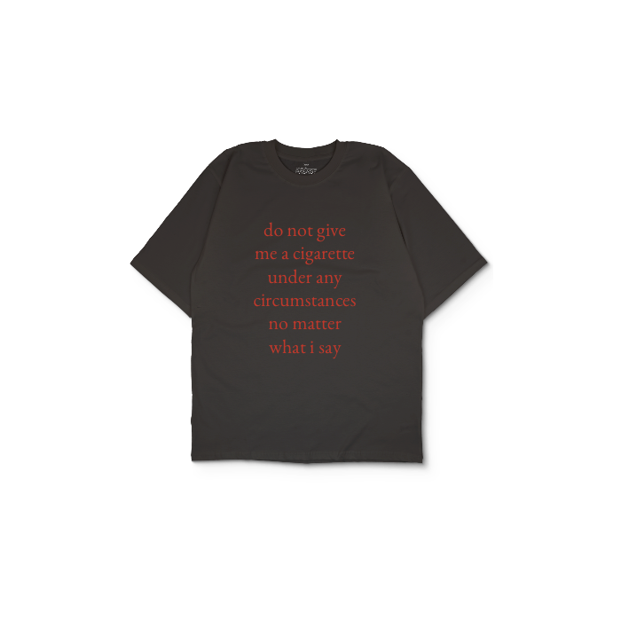 Kendin Tasarla Antrasit Oversize Tişört