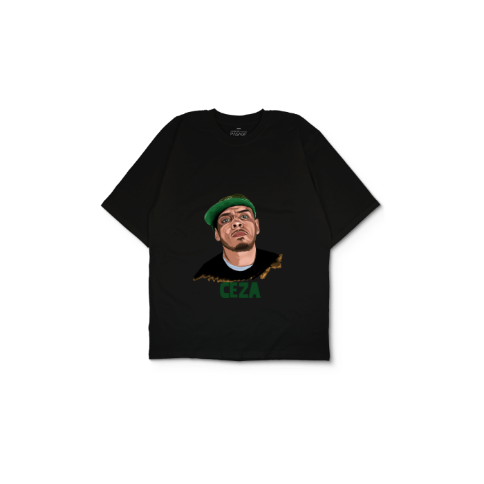 Kendin Tasarla Siyah Oversize Tişört