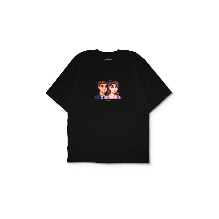 Kendin Tasarla Siyah Oversize Tişört