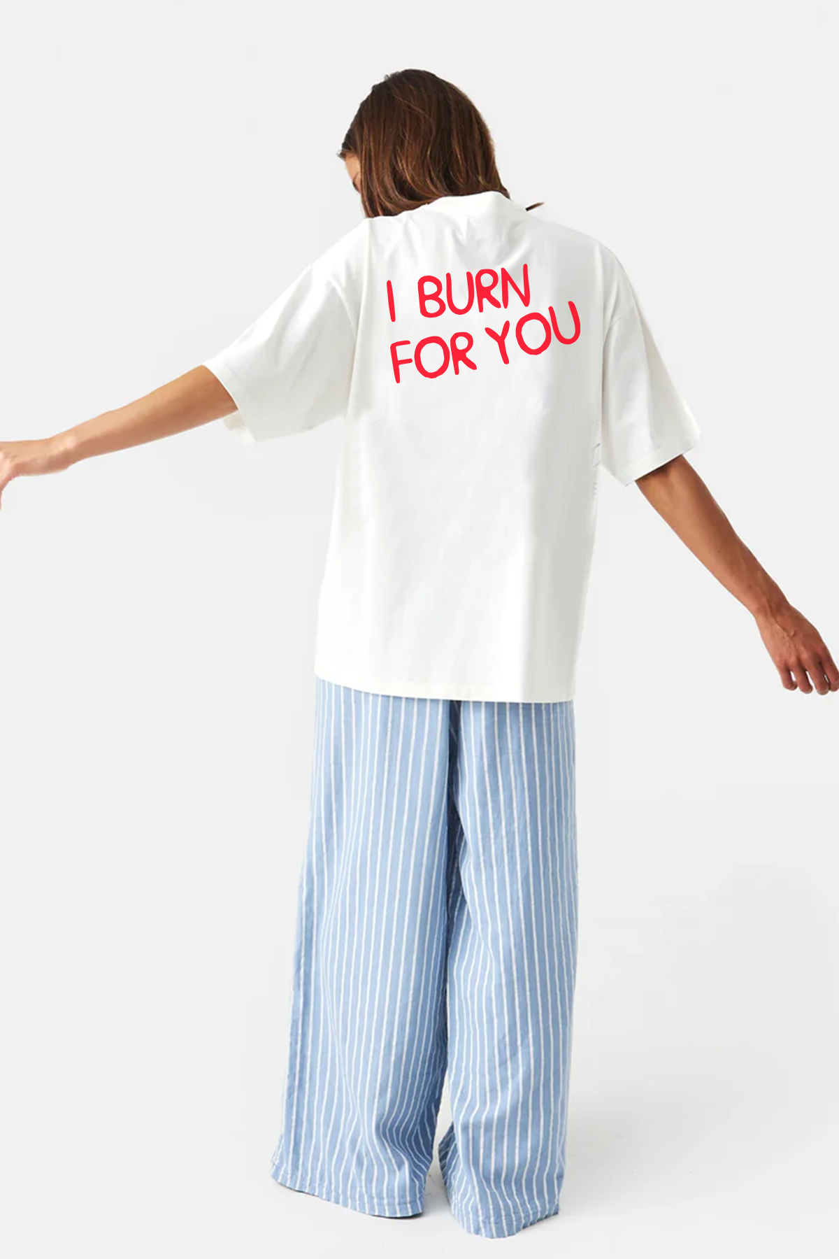 I Burn For You Oversize Kadın Tişört