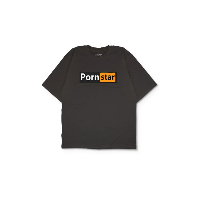 Kendin Tasarla Antrasit Oversize Tişört