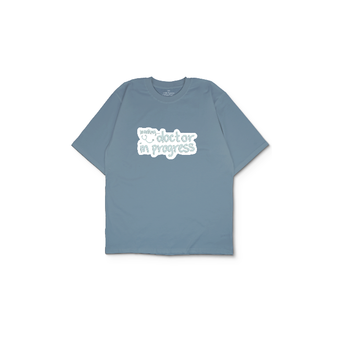 Kendin Tasarla Açık Mavi Oversize Tişört