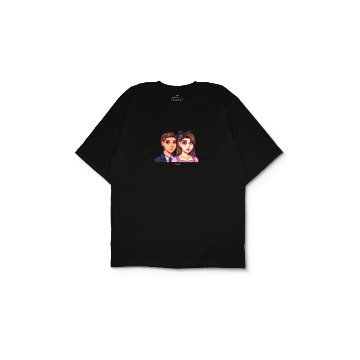 Kendin Tasarla Siyah Oversize Tişört