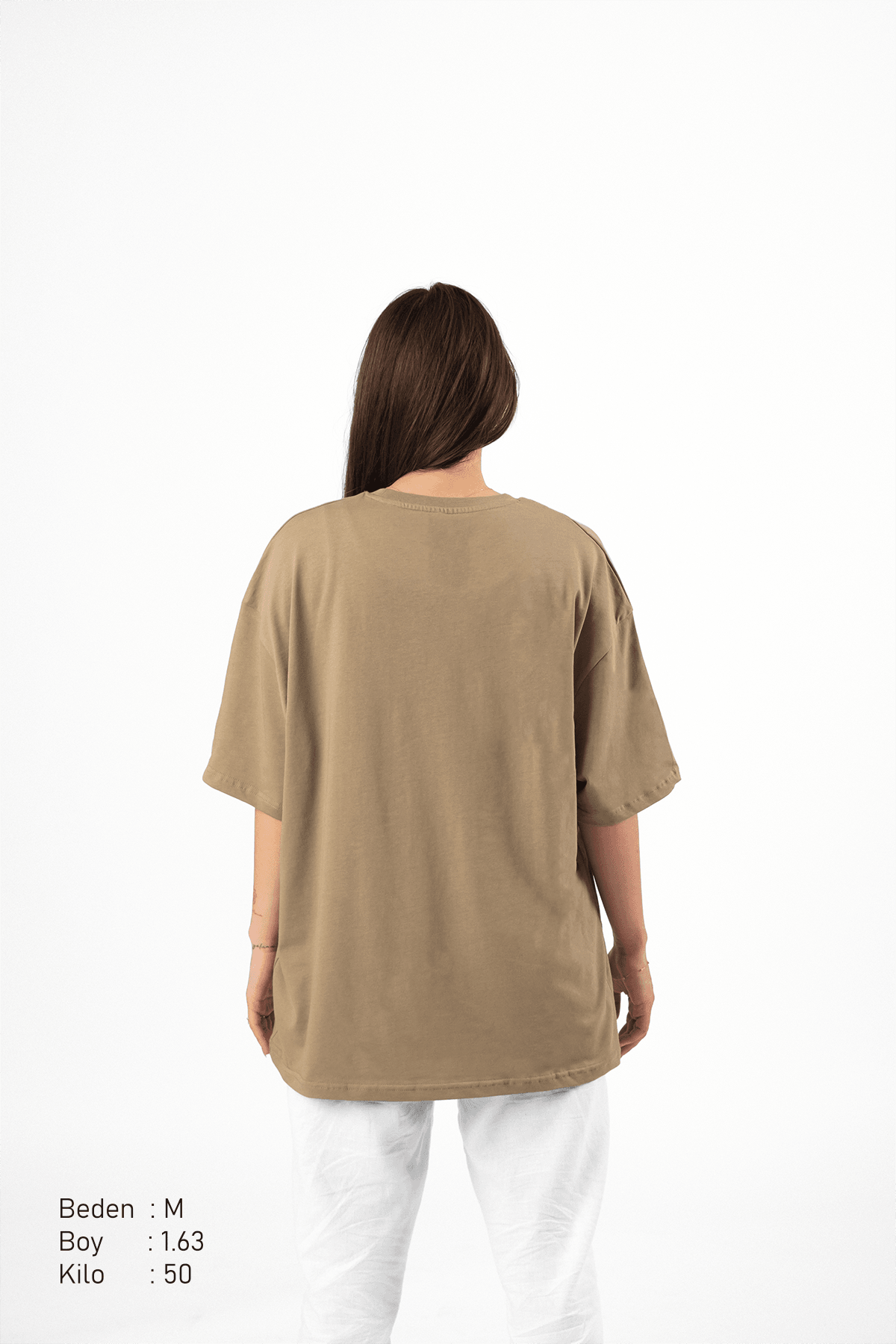 Basic Oversize Kadın Tişört - PΛSΛGE