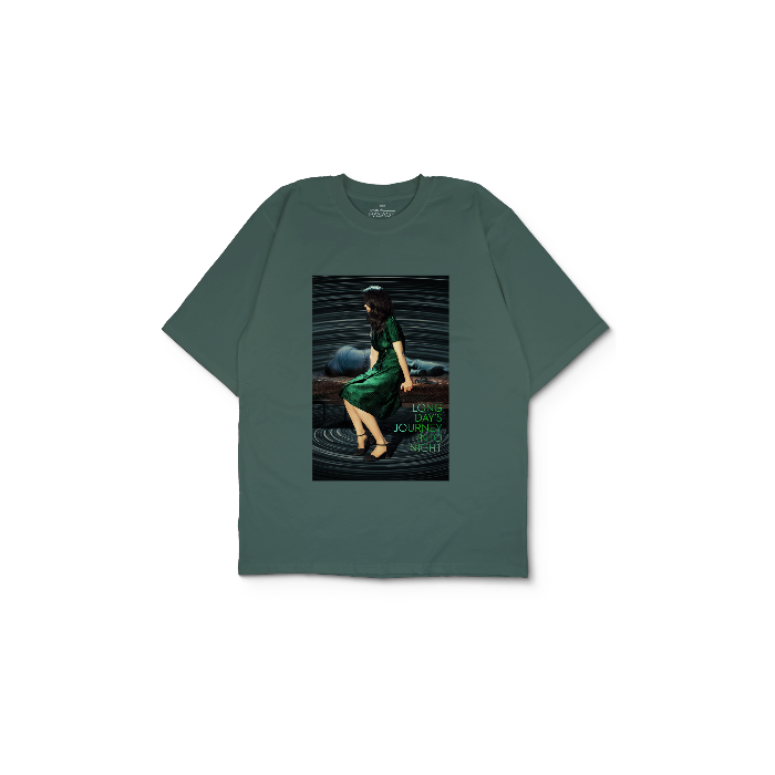 Kendin Tasarla Yeşil Oversize Tişört