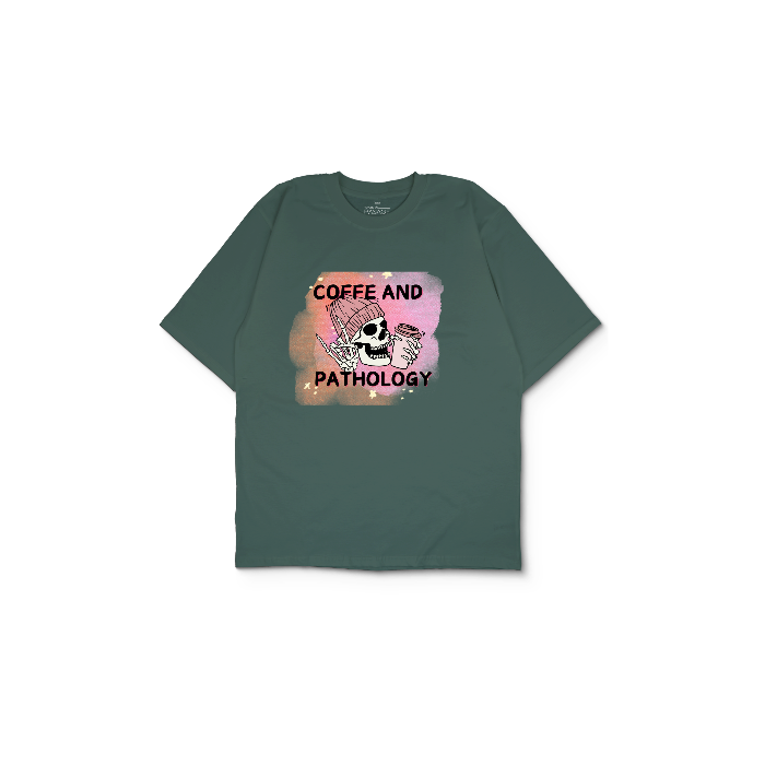 Kendin Tasarla Yeşil Oversize Tişört