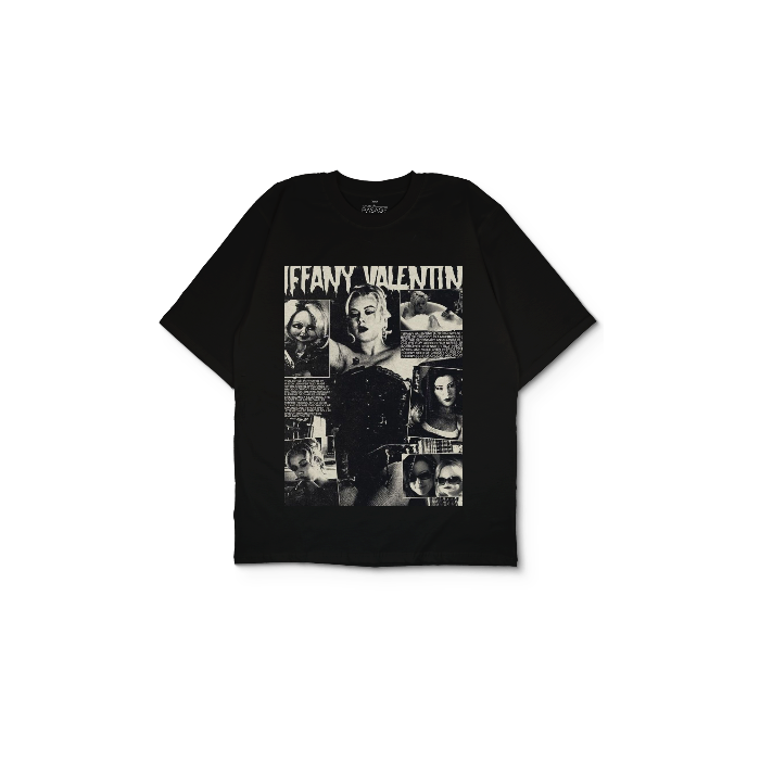 Kendin Tasarla Siyah Oversize Tişört