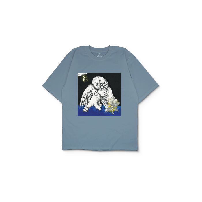 Kendin Tasarla Açık Mavi Oversize Tişört