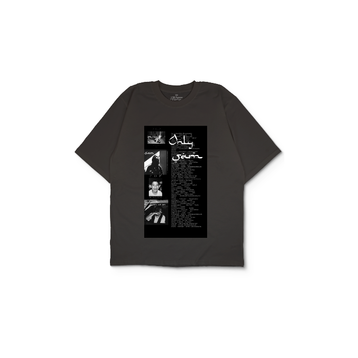 Kendin Tasarla Antrasit Oversize Tişört