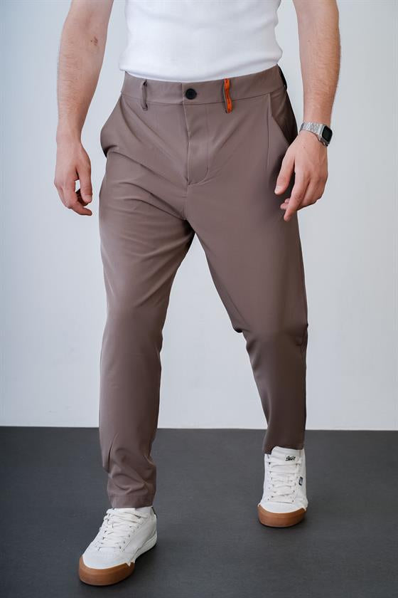 Beli Lastikli Dar Paça Skinny Kalıp Cepli Erkek Jogger Pantolon