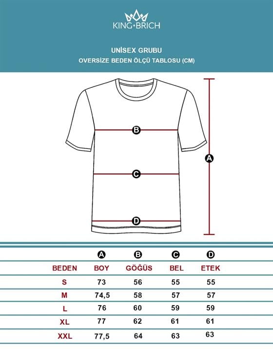 Bisiklet Yaka Önü Enjeksiyon Baskılı Oversize Kalıp Unisex Tshirt