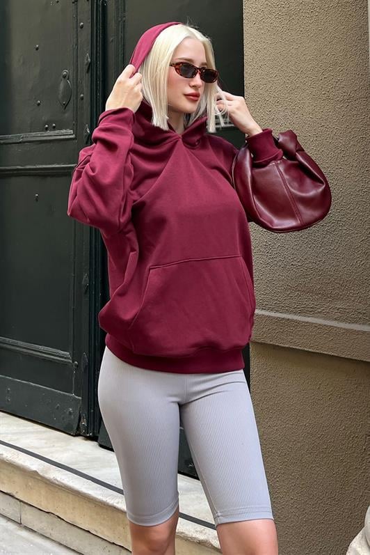 Bordo Oversize Cepli Sweatshirt MG2207