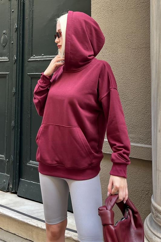 Bordo Oversize Cepli Sweatshirt MG2207