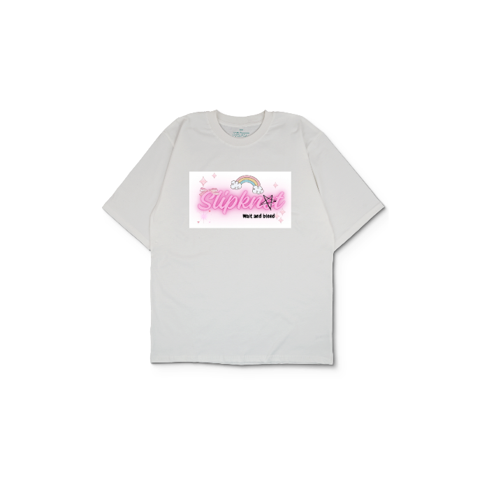 Kendin Tasarla Beyaz Oversize Tişört