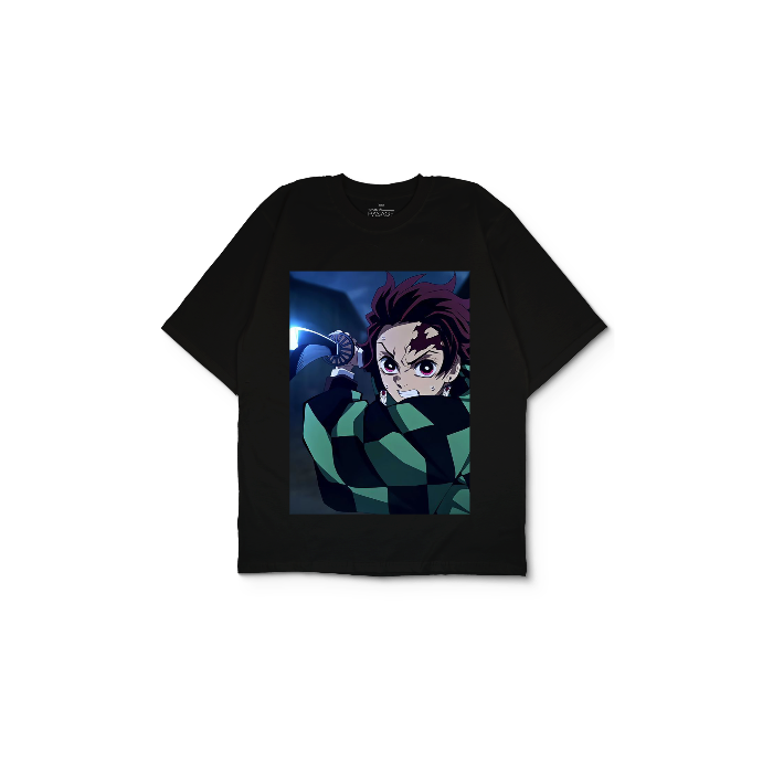 Kendin Tasarla Siyah Oversize Tişört