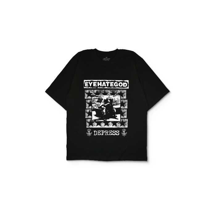 Kendin Tasarla Siyah Oversize Tişört