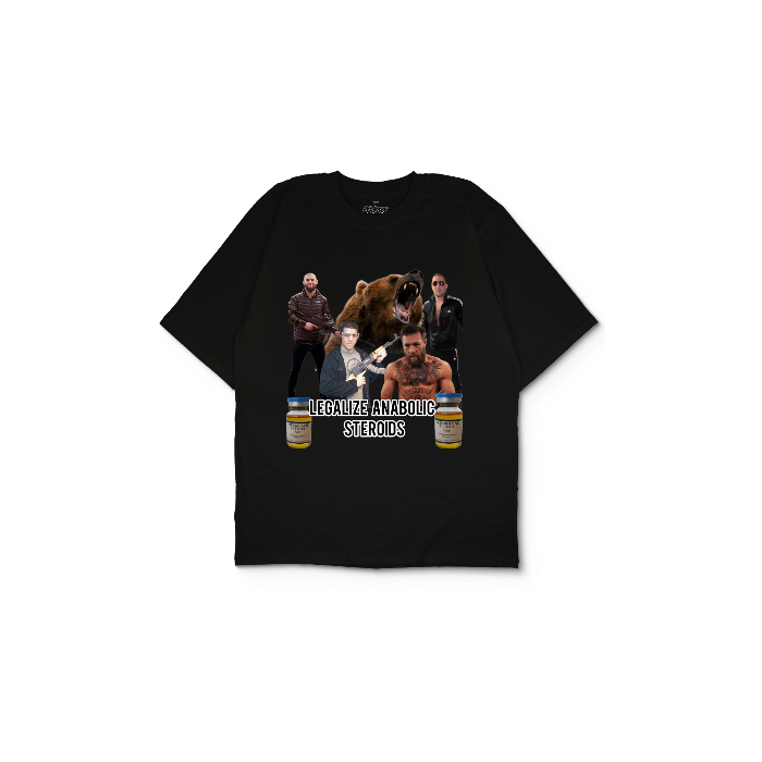 Kendin Tasarla Siyah Oversize Tişört