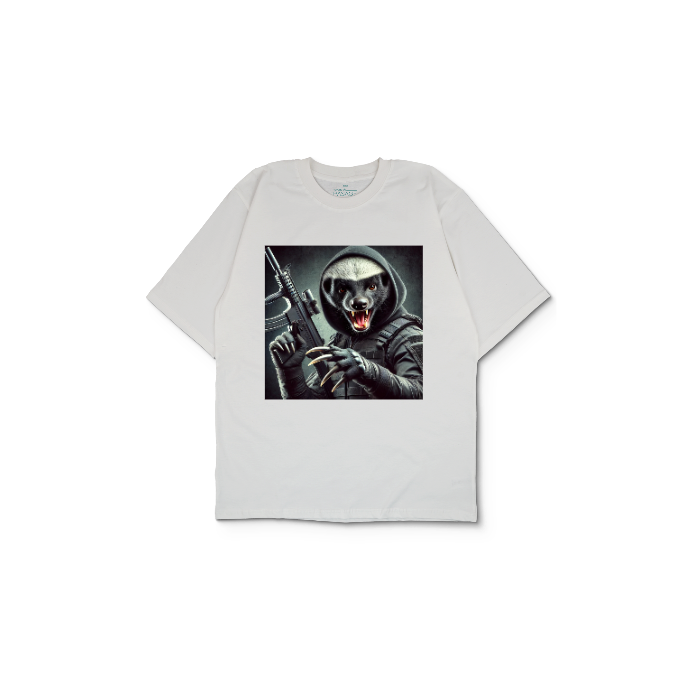 Kendin Tasarla Beyaz Oversize Tişört