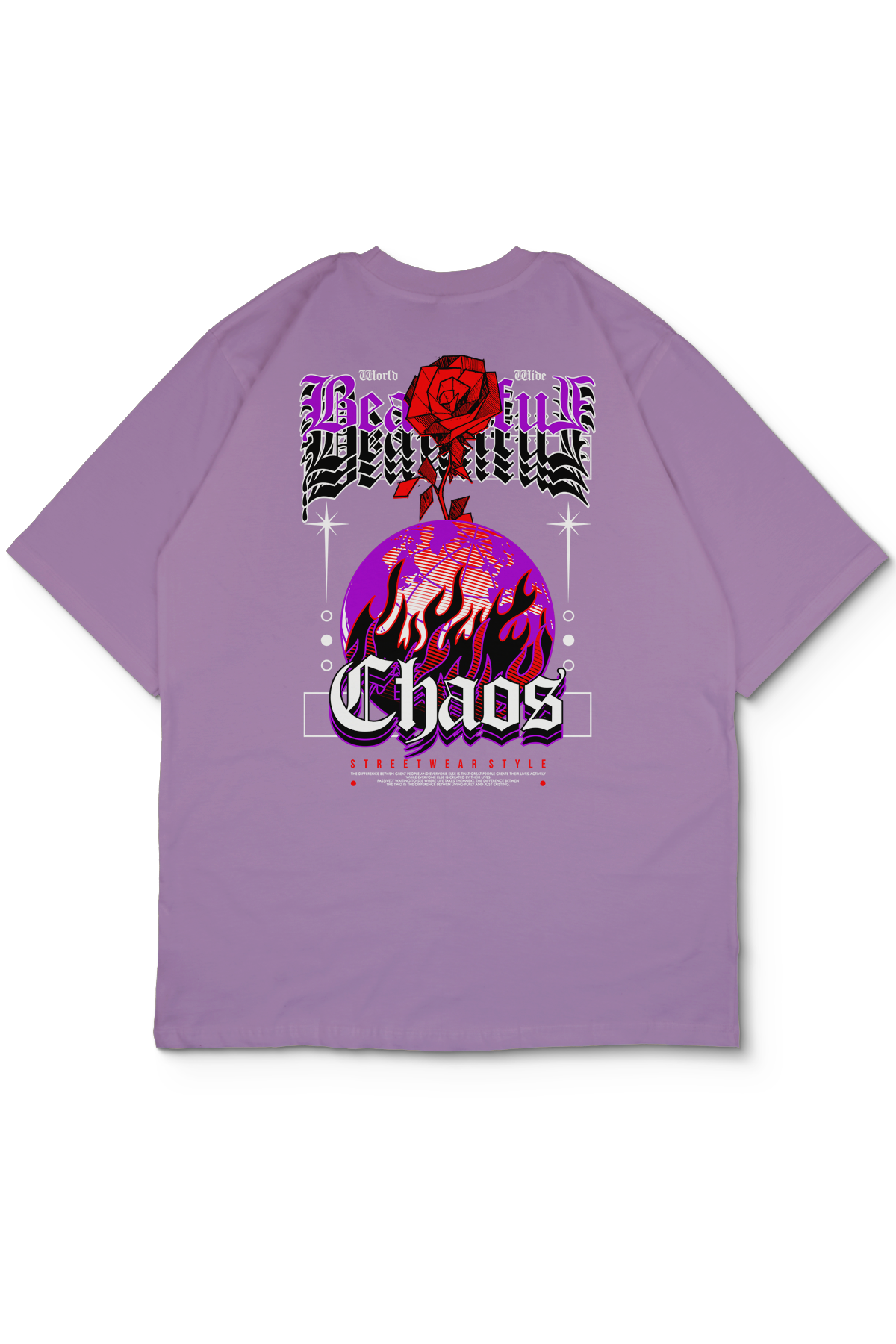 Chaotic Oversize Kadın Tişört