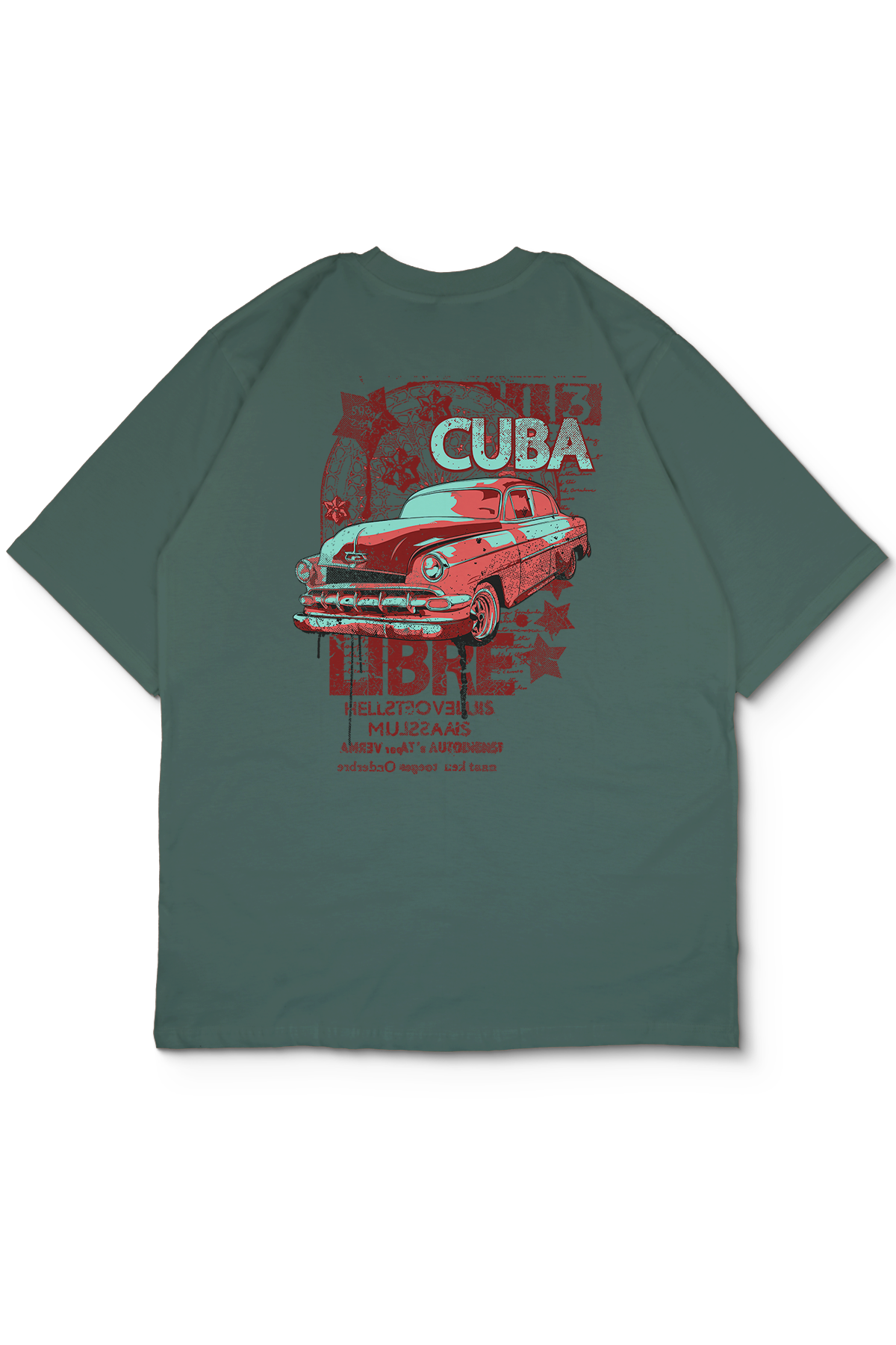 Cuba Oversize Erkek Tişört