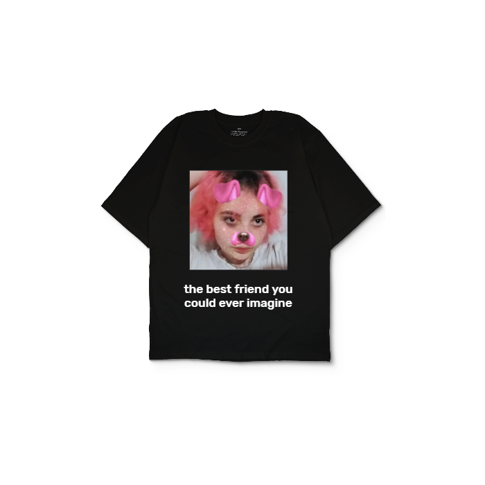 Kendin Tasarla Siyah Oversize Tişört