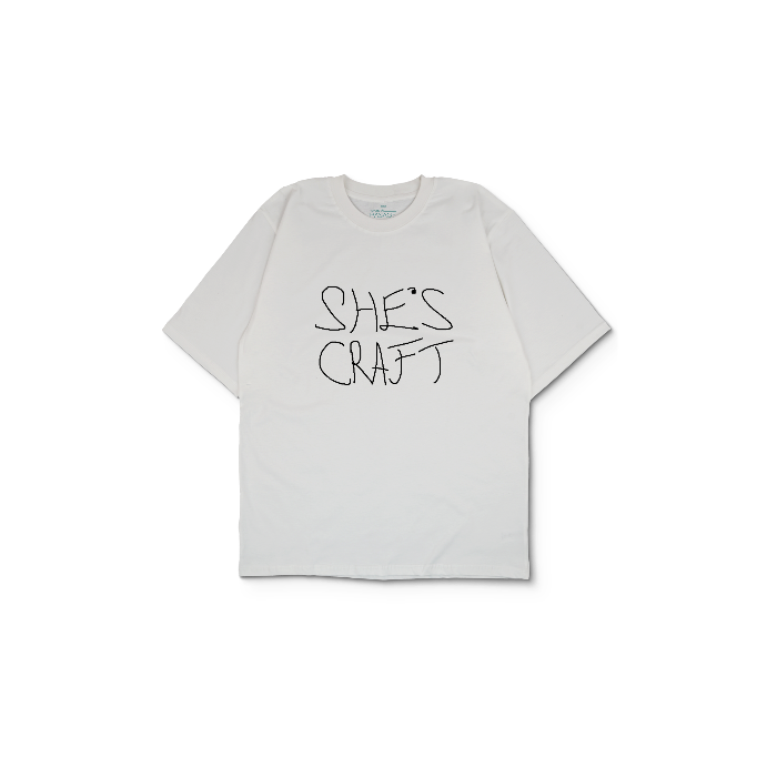 Kendin Tasarla Beyaz Oversize Tişört