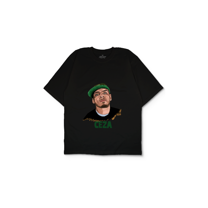 Kendin Tasarla Siyah Oversize Tişört