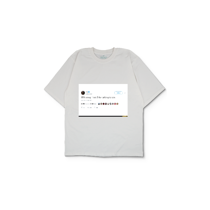 Kendin Tasarla Beyaz Oversize Tişört