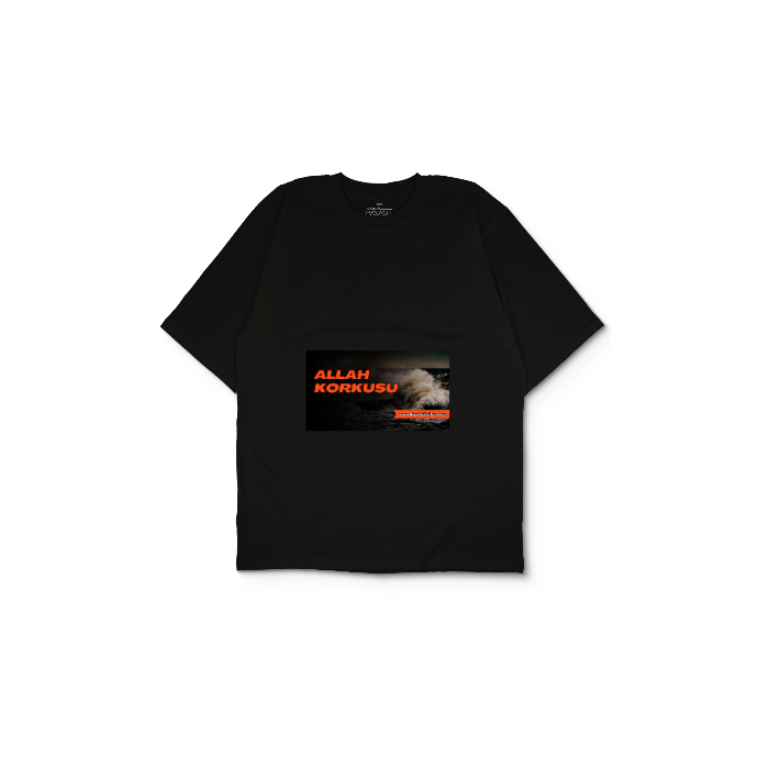 Kendin Tasarla Siyah Oversize Tişört