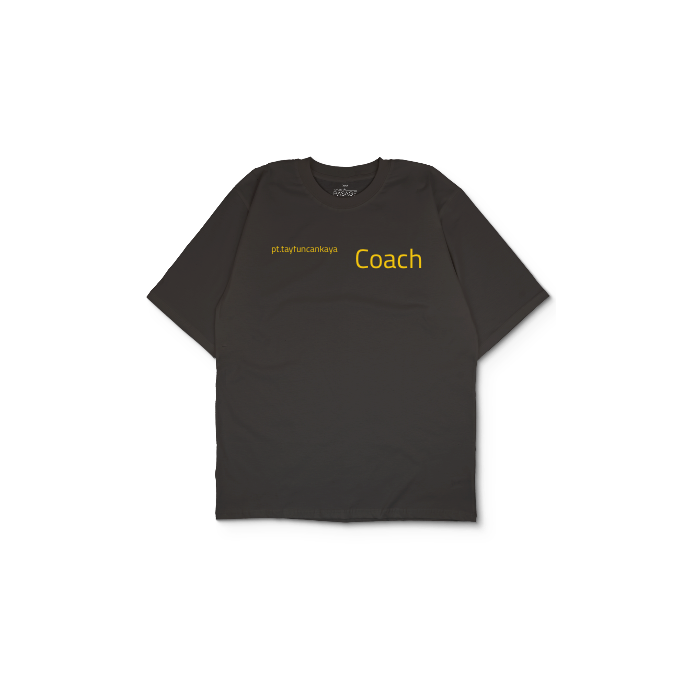 Kendin Tasarla Antrasit Oversize Tişört