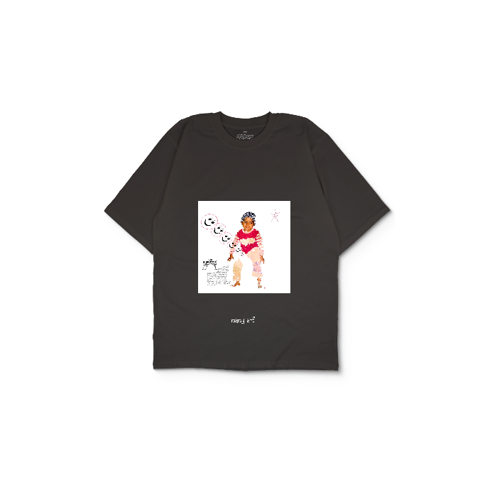 Kendin Tasarla Antrasit Oversize Tişört