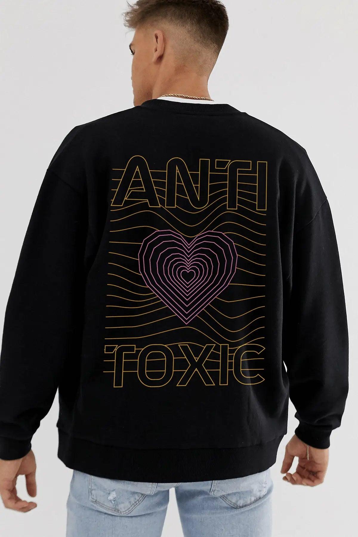 Anti Toxic Oversize Erkek Sweatshirt - PΛSΛGE