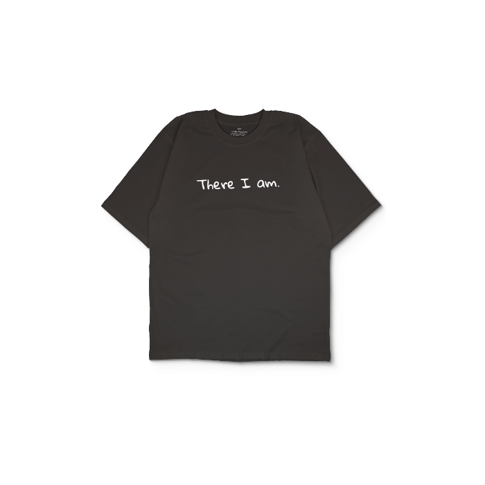 Kendin Tasarla Antrasit Oversize Tişört