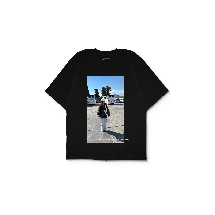 Kendin Tasarla Siyah Oversize Tişört