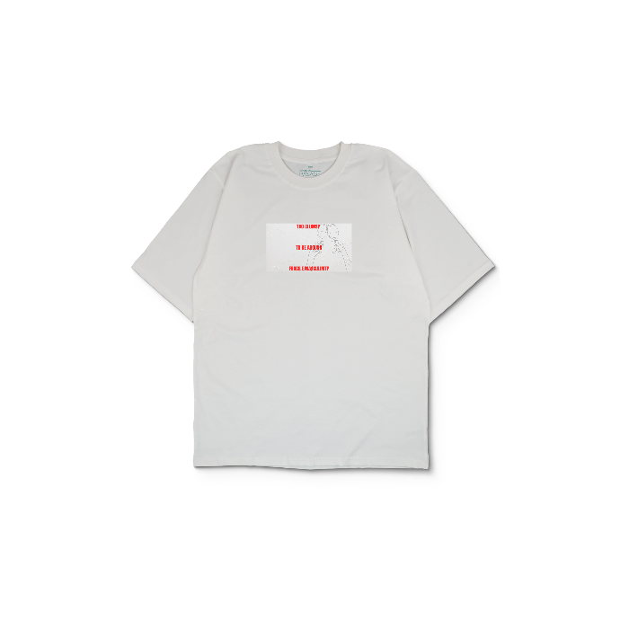 Kendin Tasarla Beyaz Oversize Tişört