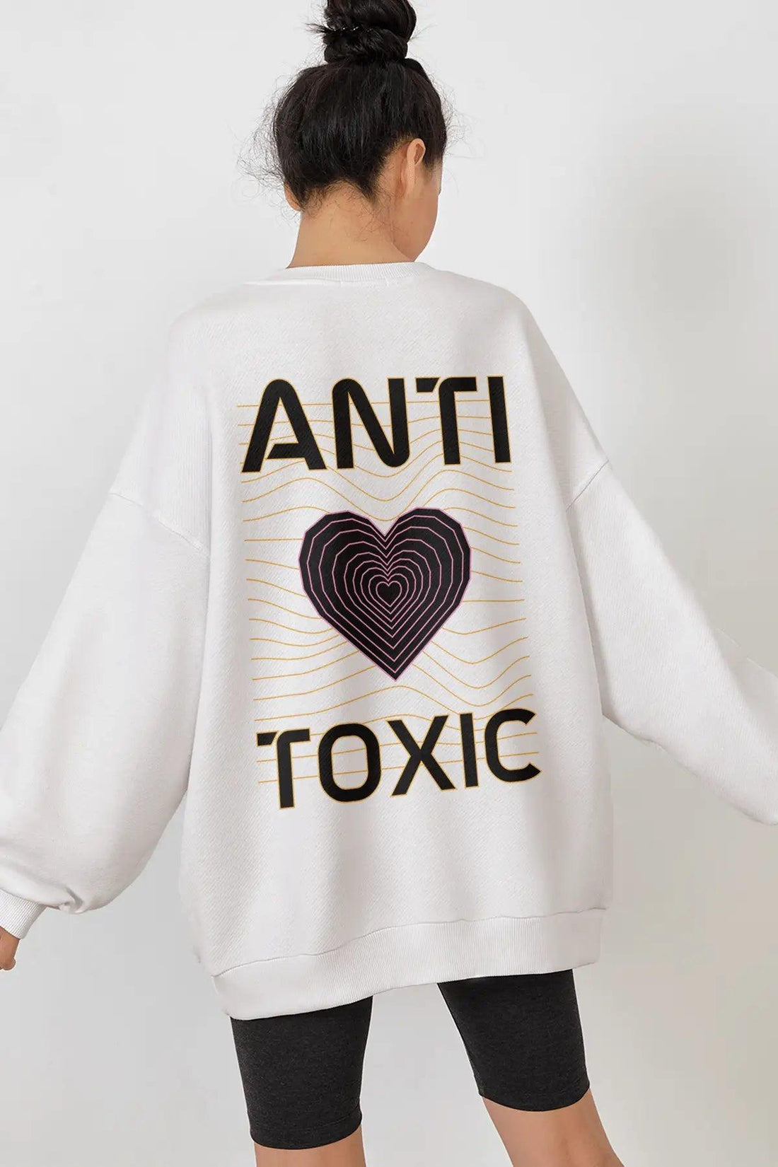 Anti Toxic Oversize Kadın Sweatshirt - PΛSΛGE
