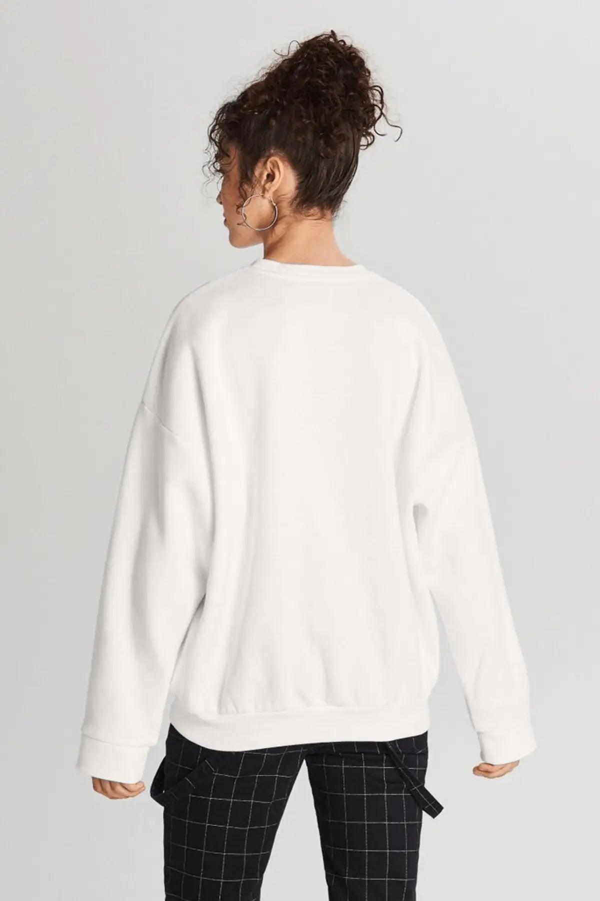 Abstract Gallery Oversize Kadın Sweatshirt - PΛSΛGE