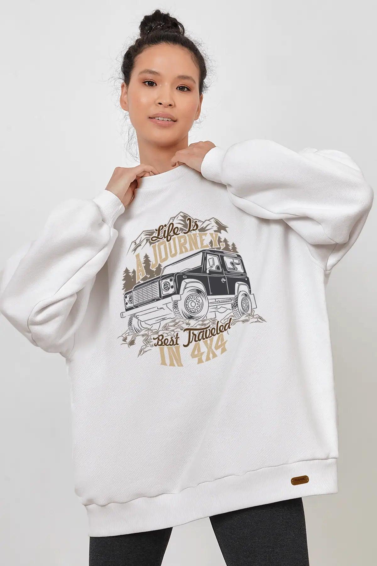 4x4 Offroad Oversize Kadın Sweatshirt - PΛSΛGE