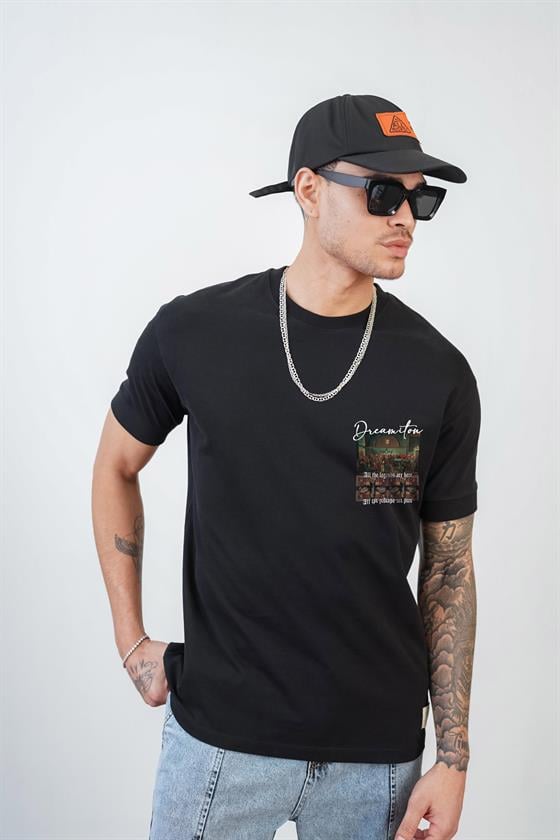 Kingbrich Dreamiton Baskılı Slim Fit Kalıp Erkek Tshirt