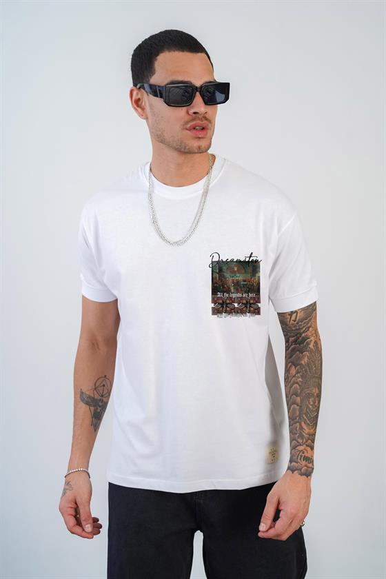 Kingbrich Dreamiton Baskılı Slim Fit Kalıp Erkek Tshirt