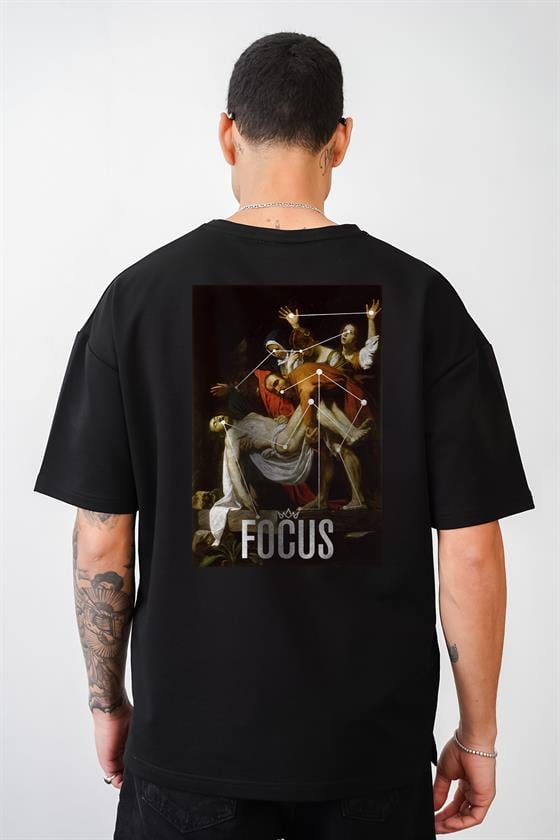 Kingbrich Focus Nostalji Tablo Baskılı Oversize Kalıp Tshirt