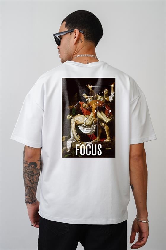 Kingbrich Focus Nostalji Tablo Baskılı Oversize Kalıp Tshirt