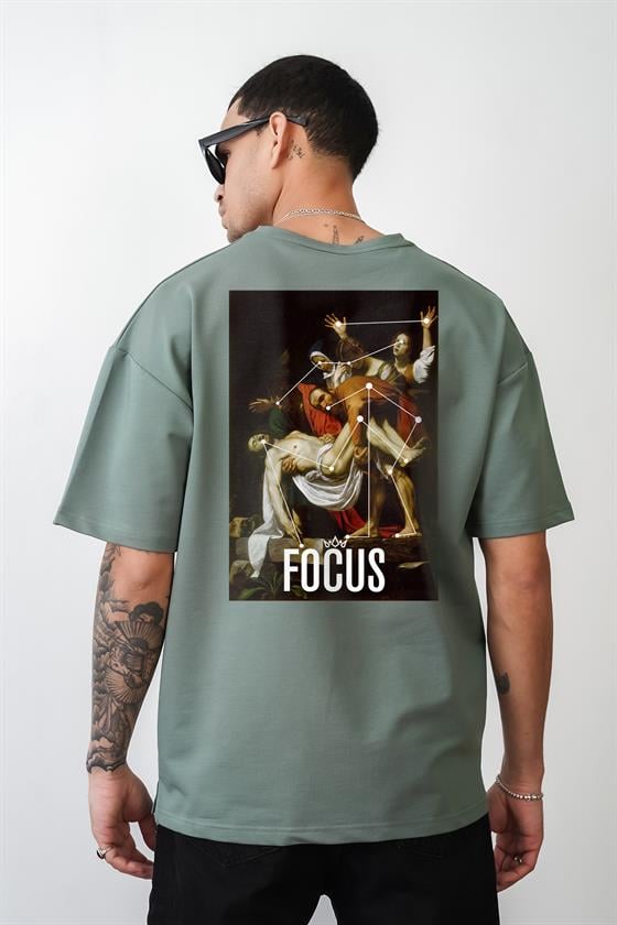 Kingbrich Focus Nostalji Tablo Baskılı Oversize Kalıp Tshirt