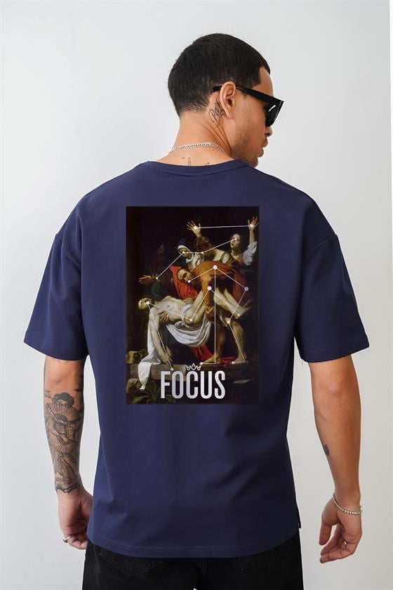 Kingbrich Focus Nostalji Tablo Baskılı Oversize Kalıp Tshirt